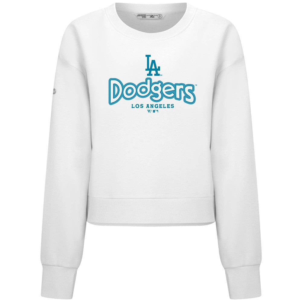 Los Angeles Dodgers Levelwear Women's Judd Cornerstone Cropped Sweatshirt Online