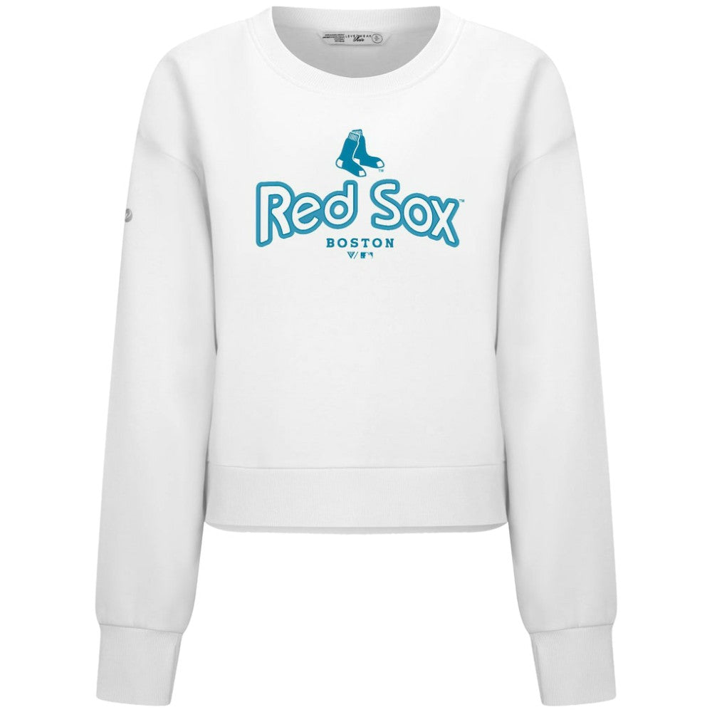 Boston Red Sox Levelwear Women's Judd Cornerstone Cropped Sweatshirt Discount