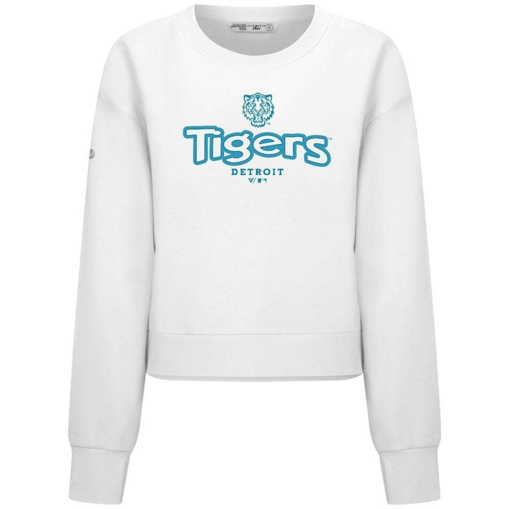Detroit Tigers Levelwear Women's Judd Cornerstone Cropped Sweatshirt Discount