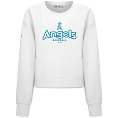 Los Angeles Angels Levelwear Women's Judd Cornerstone Cropped Sweatshirt Outlet