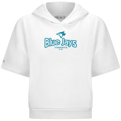 Toronto Blue Jays Levelwear Women's Amber Short Sleeve Cornerstone Hoodie Near Me
