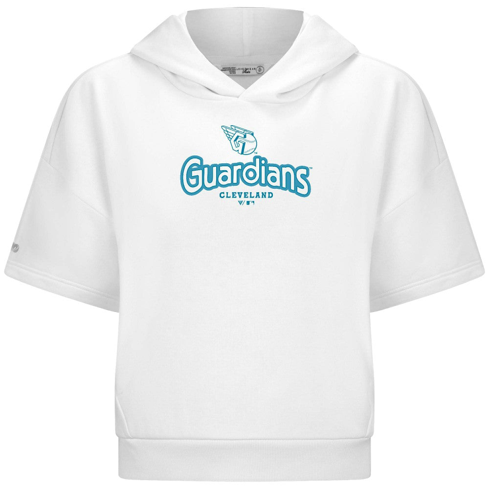 Cleveland Guardians Levelwear Women's Amber Short Sleeve Cornerstone Hoodie for sale