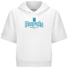 Kansas City Royals Levelwear Women's Amber Short Sleeve Cornerstone Hoodie Outlet