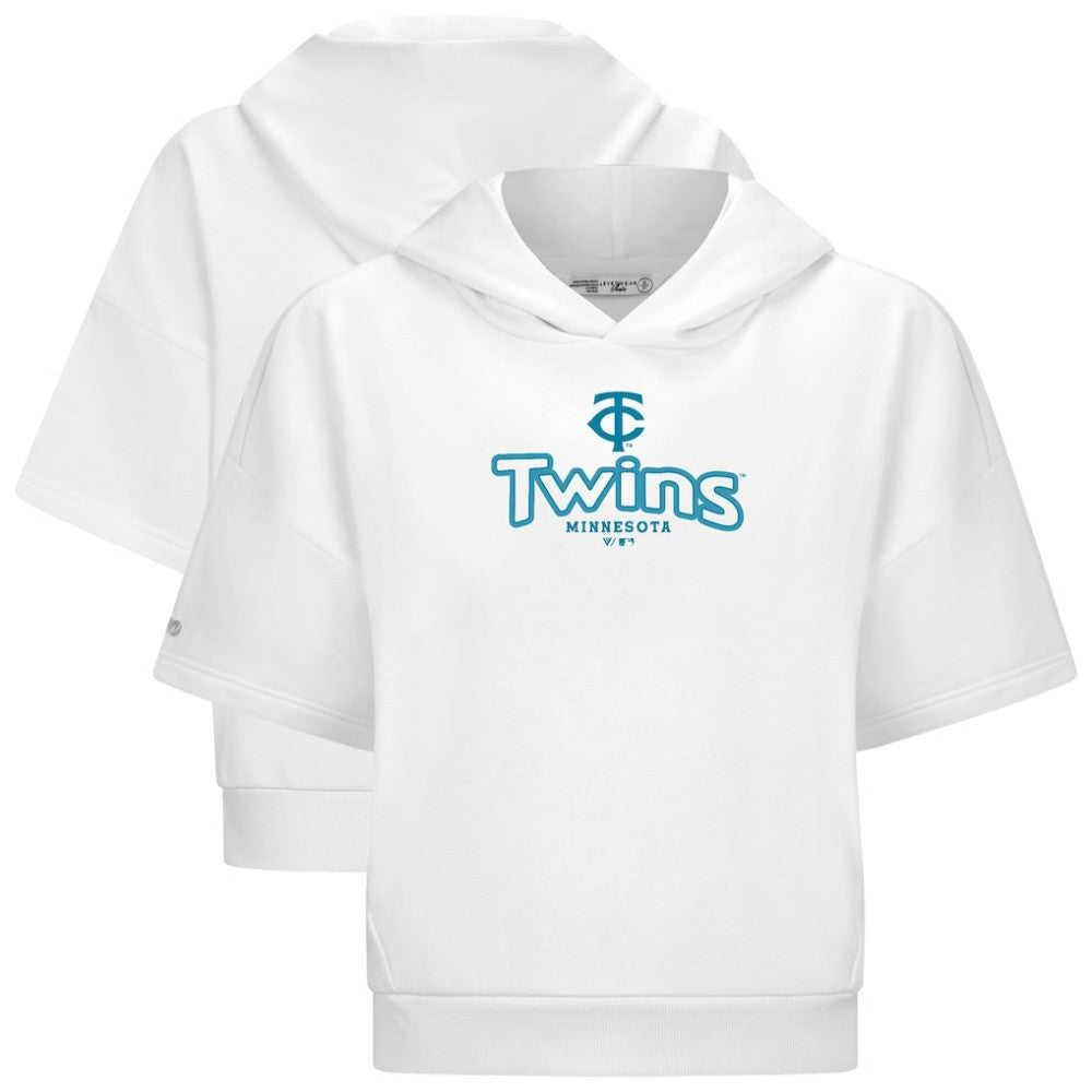 Minnesota Twins Levelwear Women's Amber Short Sleeve Cornerstone Hoodie Discount