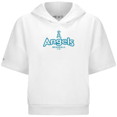 Los Angeles Angels Levelwear Women's Amber Short Sleeve Cornerstone Hoodie Discount