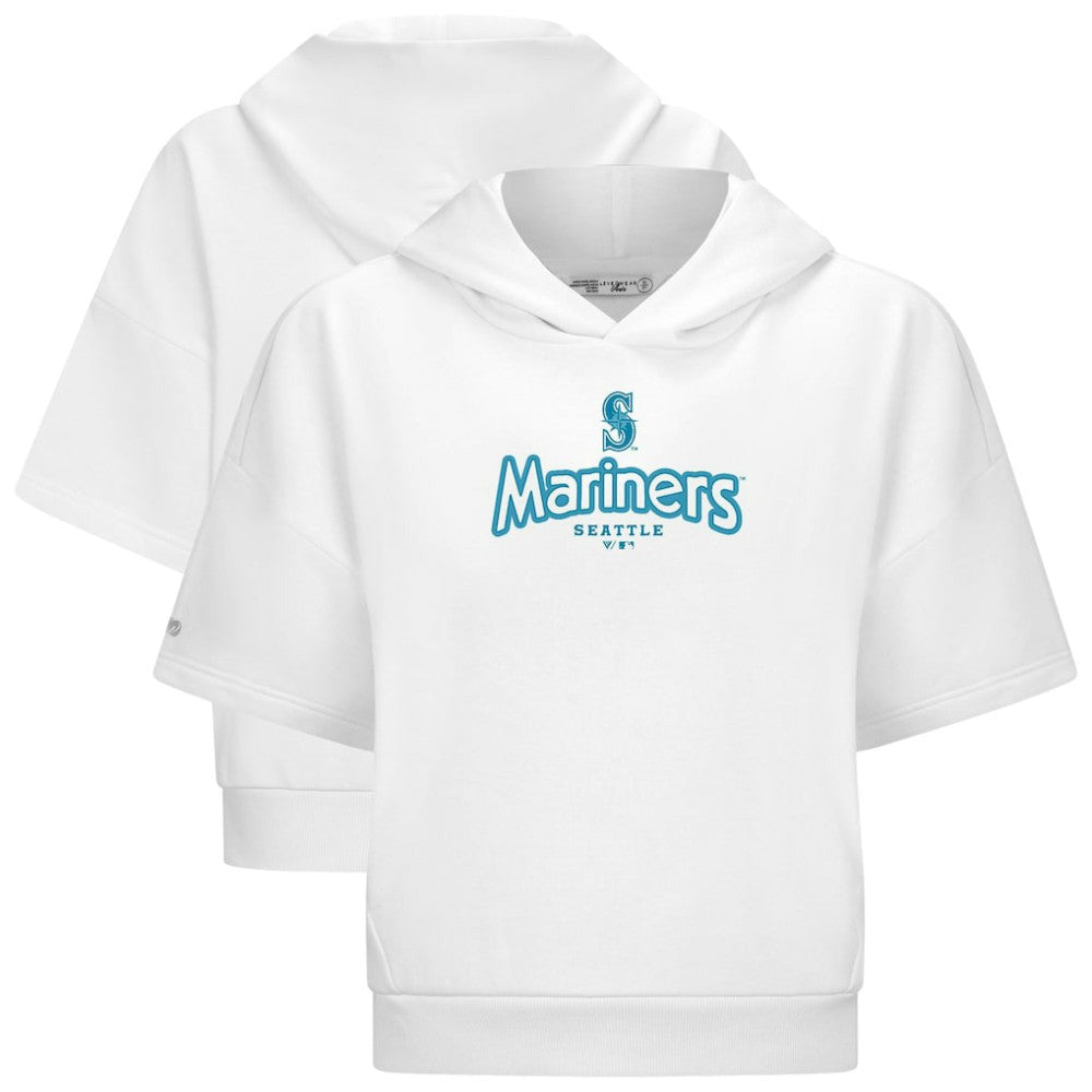 Seattle Mariners Levelwear Women's Amber Short Sleeve Cornerstone Hoodie Sale