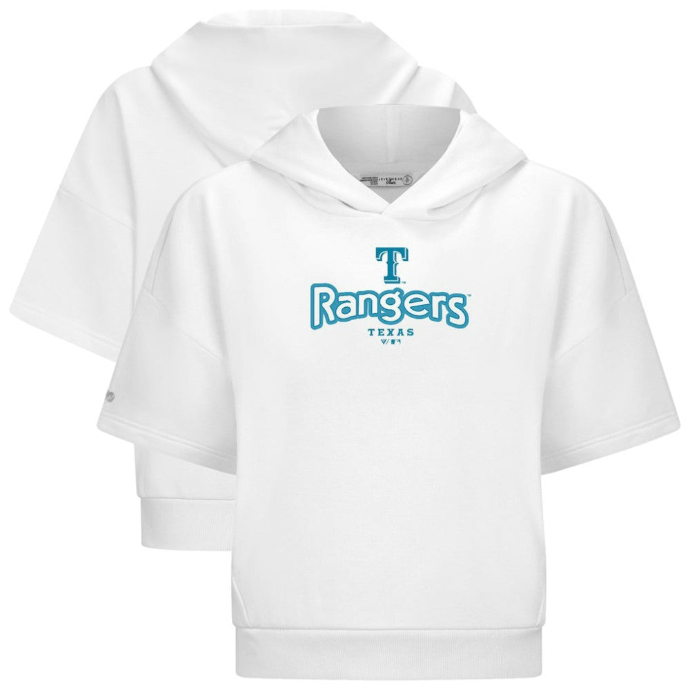 Texas Rangers Levelwear Women's Amber Short Sleeve Cornerstone Hoodie Discount