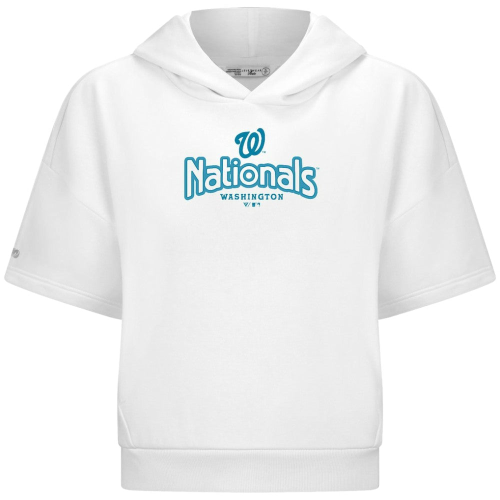 Washington Nationals Levelwear Women's Amber Short Sleeve Cornerstone Hoodie Online