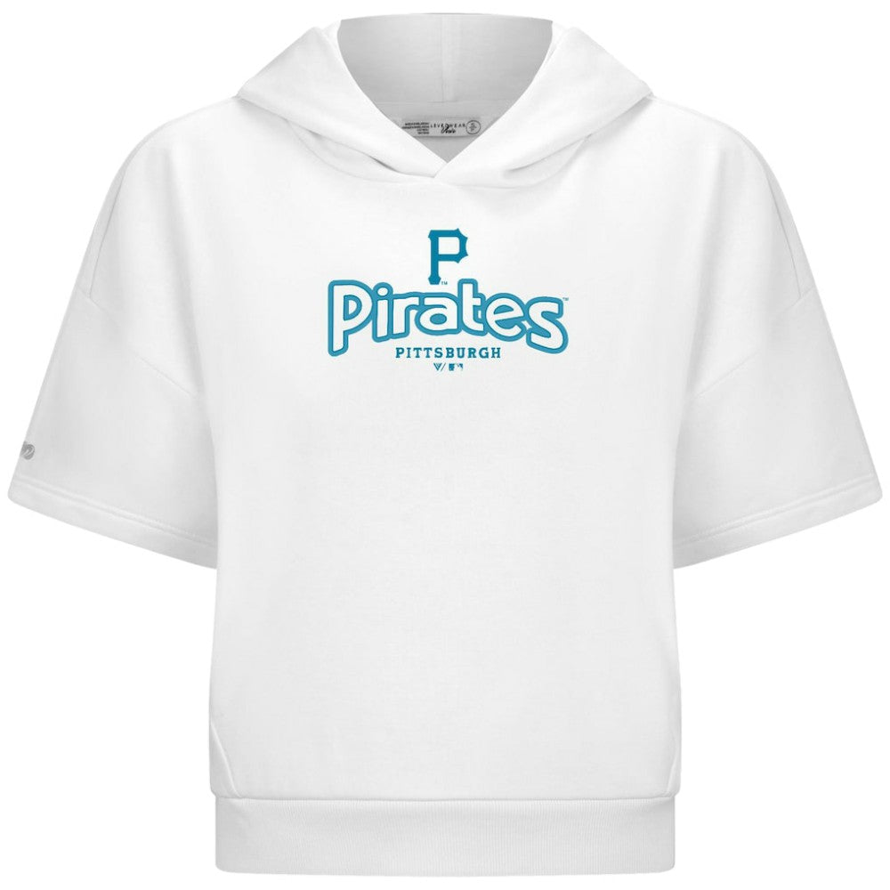 Pittsburgh Pirates Levelwear Women's Amber Short Sleeve Cornerstone Hoodie Online
