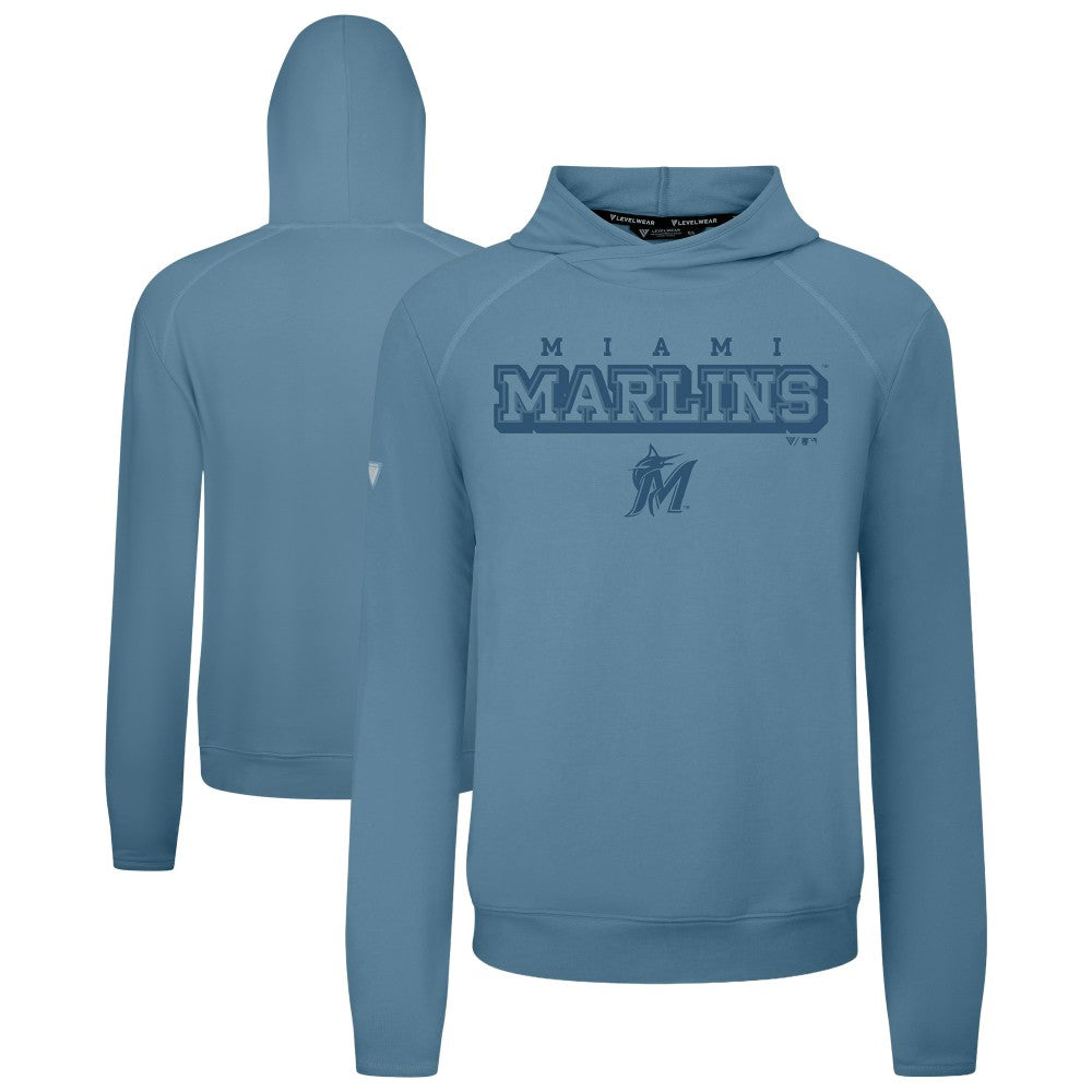 Miami Marlins Levelwear Mandate Tri-Blend Hoodie Outlet