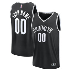 Fanatics Brooklyn Nets Fast Break Custom Jersey Icon Edition Black