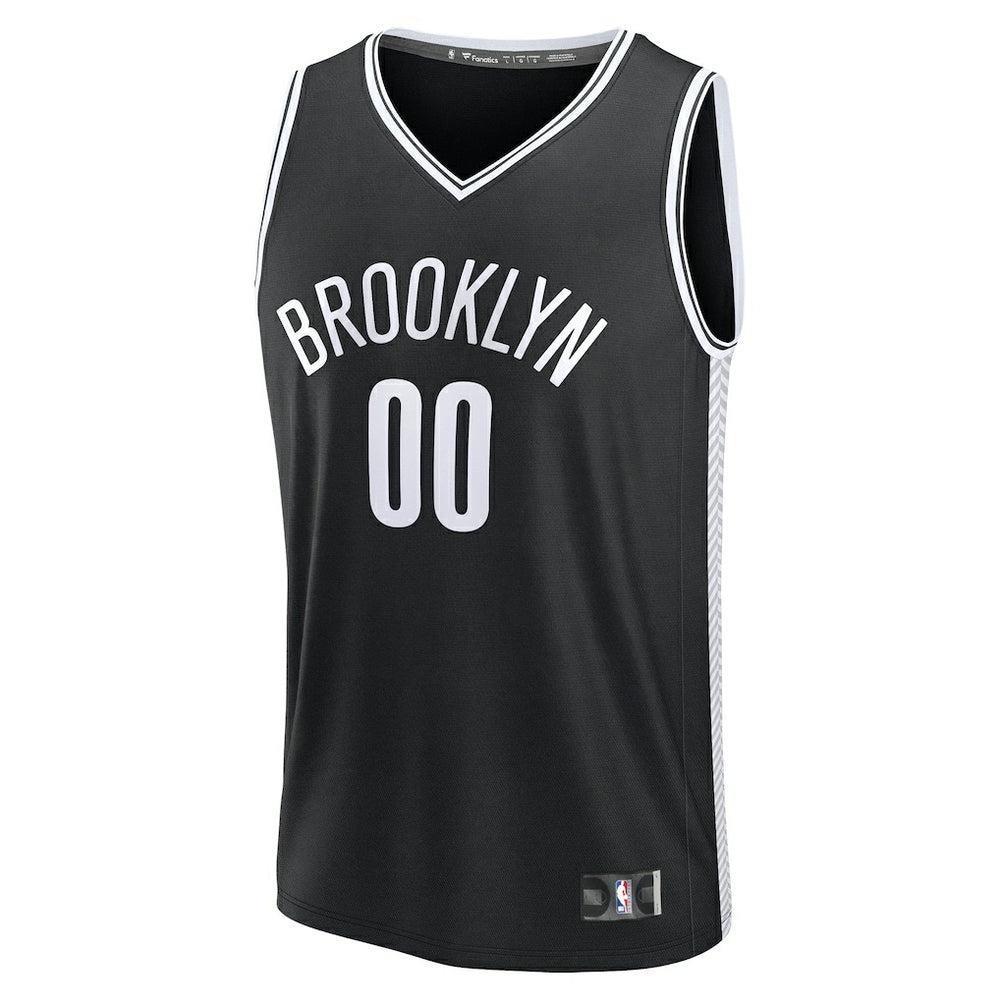 Fanatics Brooklyn Nets Fast Break Custom Jersey Icon Edition Black