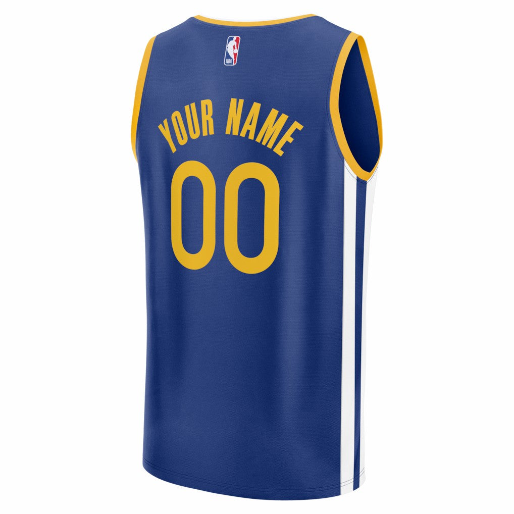Fanatics Golden State Warriors Fast Break Custom Jersey Icon Editi- Royal