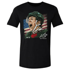 Matthew Boldy US Men's Hockey 500 Level Flag T-Shirt - Black | NHL Lifestyle