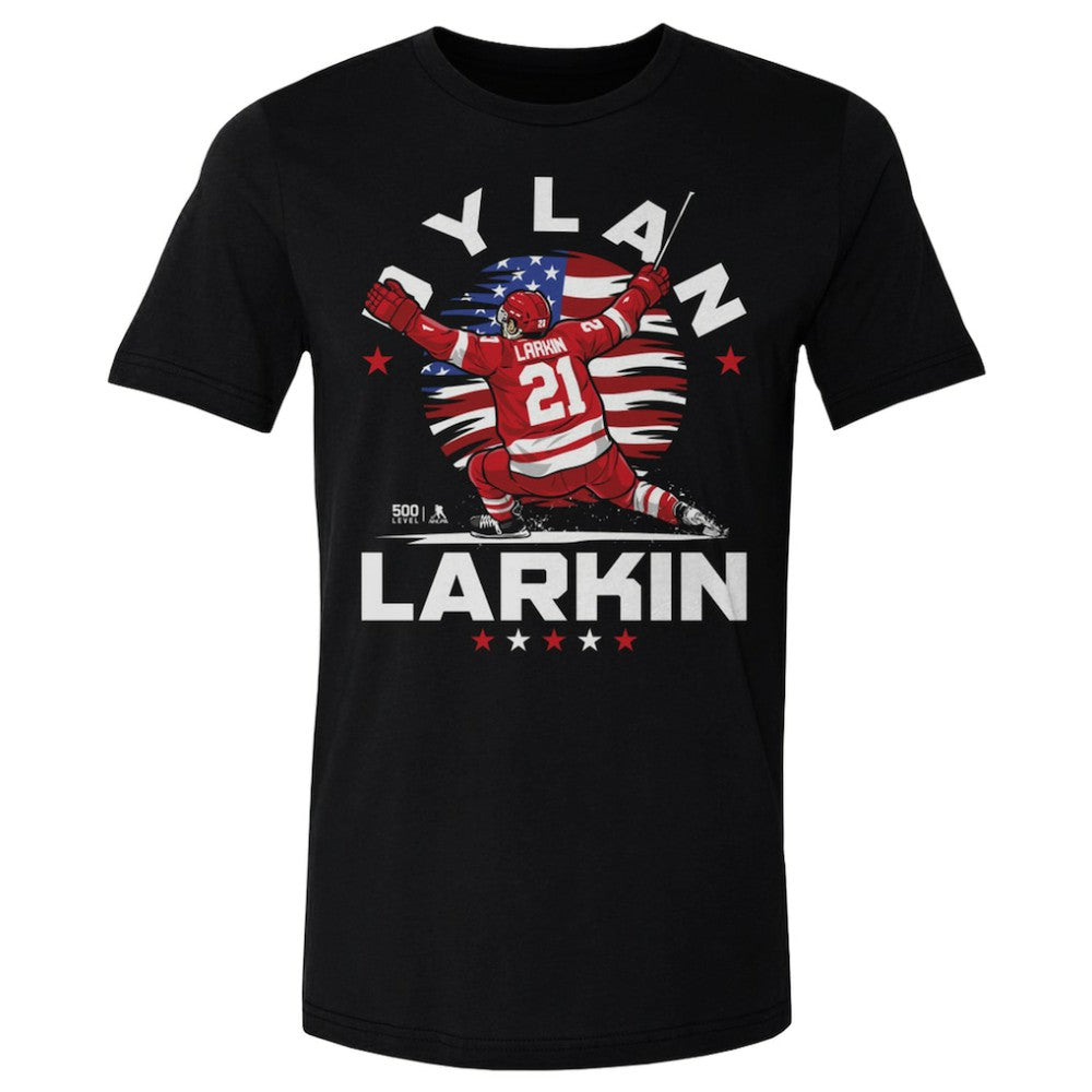 Dylan Larkin US Men's Hockey 500 Level Flag T-Shirt - Black | NHL online