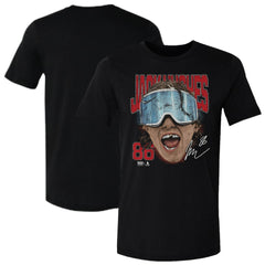 Jack Hughes US Men's Hockey 500 Level Goggles T-Shirt - Black | NHL on sale