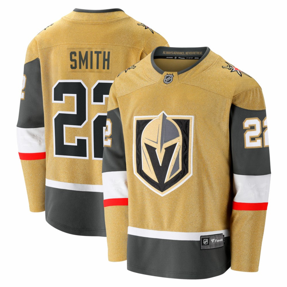 Cole Smith Vegas Golden Knights Fanatics Home Breakaway Jersey - Gold | Fanatics Lifestyle
