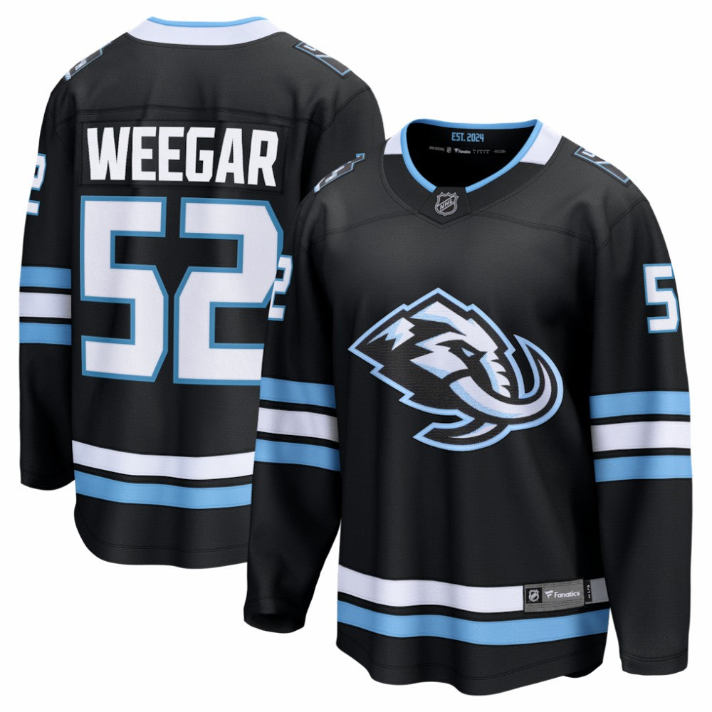 MacKenzie Weegar Utah Mammoth Fanatics Home Breakaway Jersey - Black | Fanatics Lifestyle