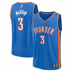 Fanatics Jared McCain Oklahoma City Thunder Fast Break Replica Jersey Icon Edition Blue