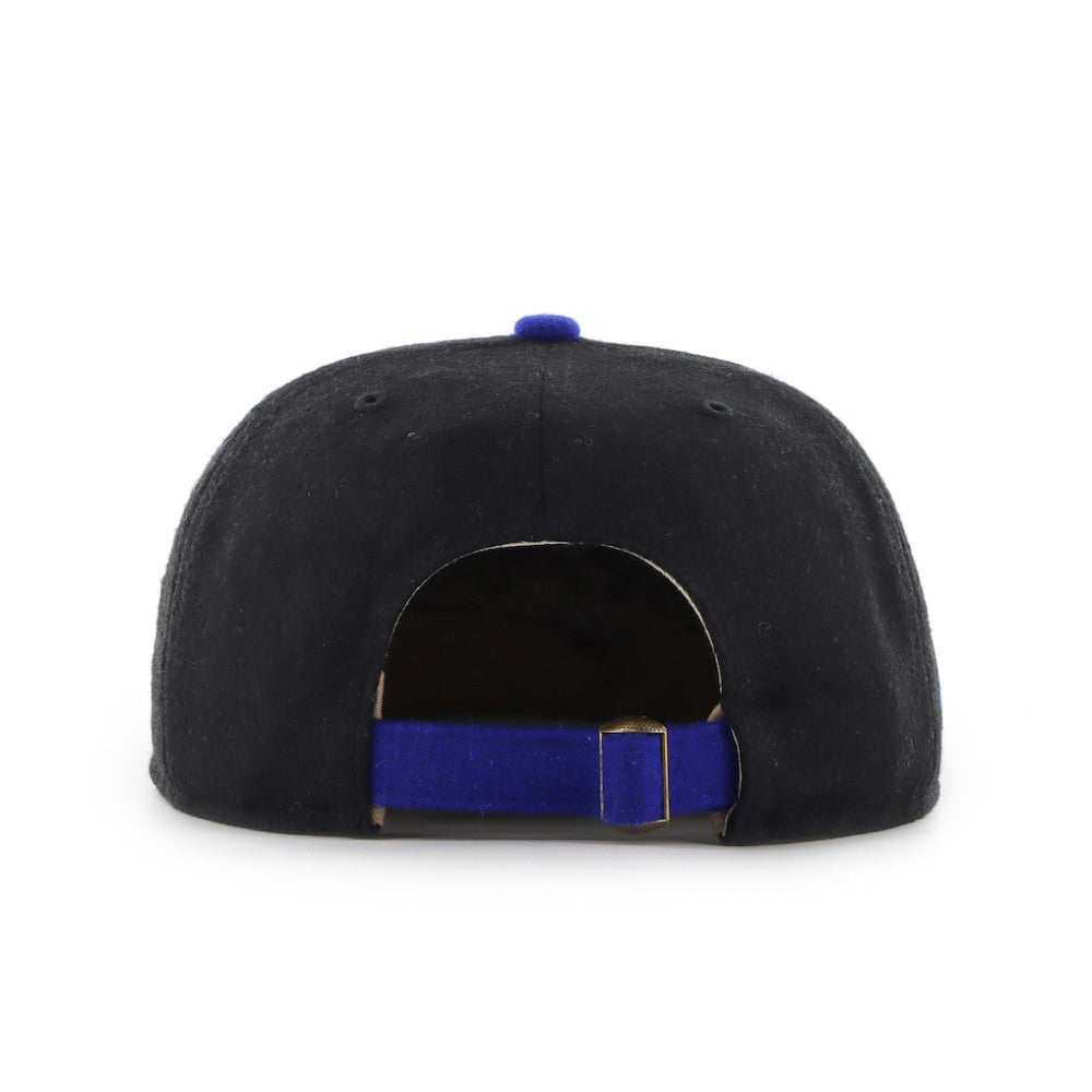 New York Islanders '47 Aldrich 2-Tone Captain Adjustable Hat - Black/Royal | 47 brand Lifestyle