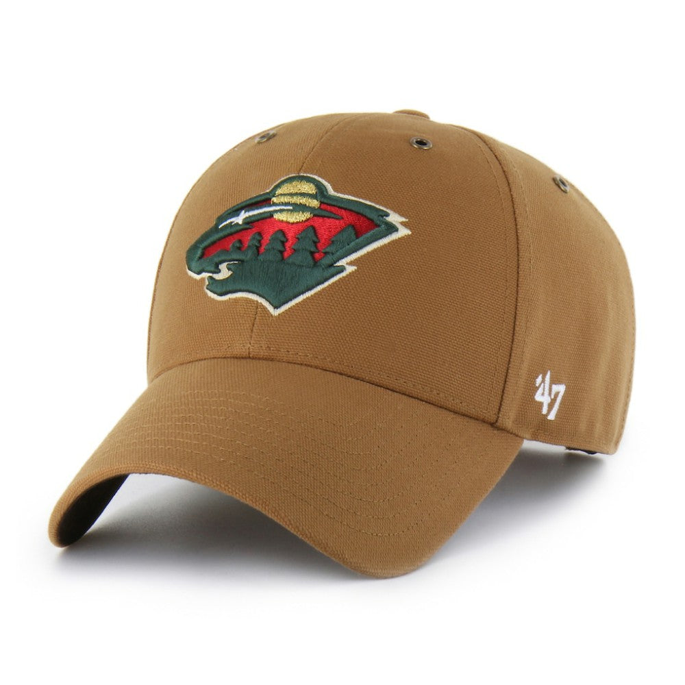 Minnesota Wild Carhartt x '47 MVP Structured Adjustable Hat - Tan | 47 brand on sale