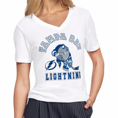Tampa Bay Lightning Starter Women's Tough Puck T-Shirt - White | NHL near me