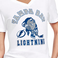 Tampa Bay Lightning Starter Women's Tough Puck T-Shirt - White | NHL near me