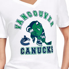 Vancouver Canucks Starter Women's Tough Puck T-Shirt - White | NHL near me