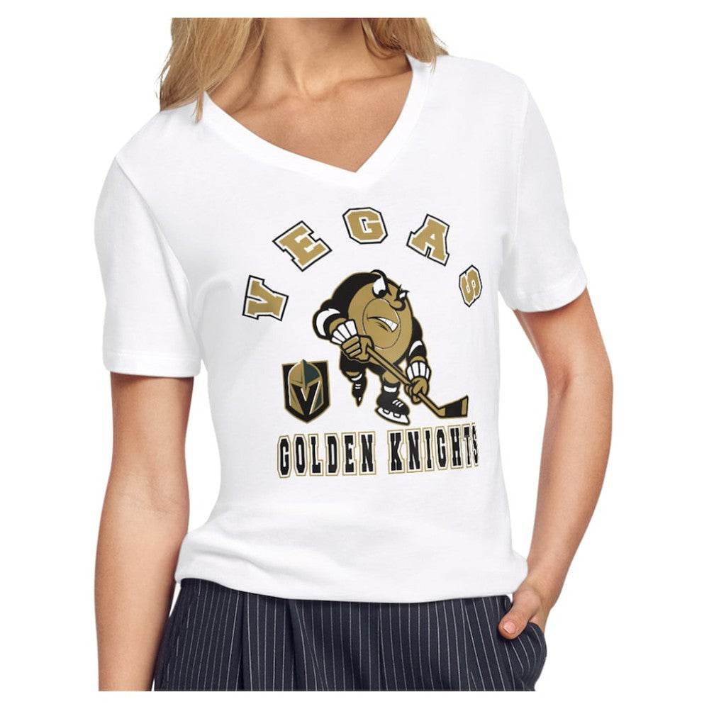 Vegas Golden Knights Starter Women's Tough Puck T-Shirt - White | NHL sale