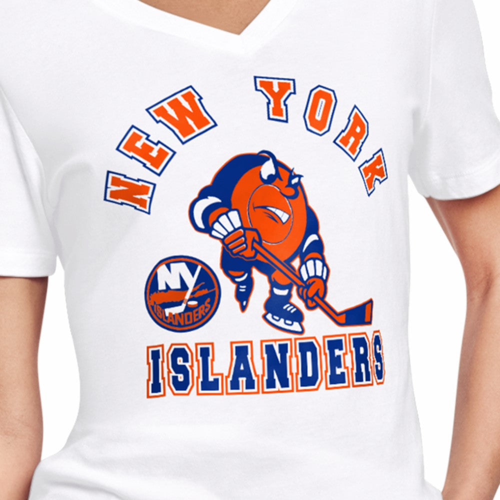 New York Islanders Starter Women's Tough Puck T-Shirt - White | NHL sale