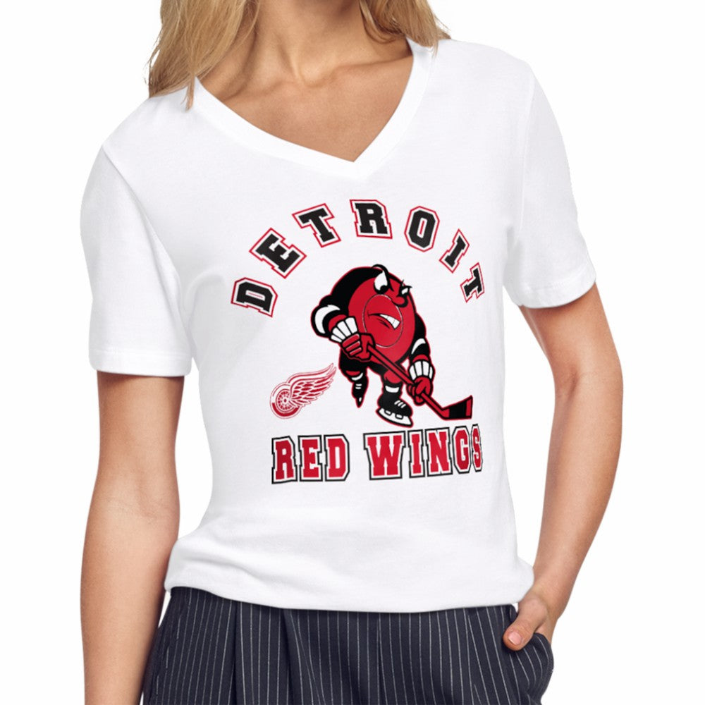 Detroit Red Wings Starter Women's Tough Puck T-Shirt - White | NHL discount