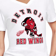 Detroit Red Wings Starter Women's Tough Puck T-Shirt - White | NHL discount