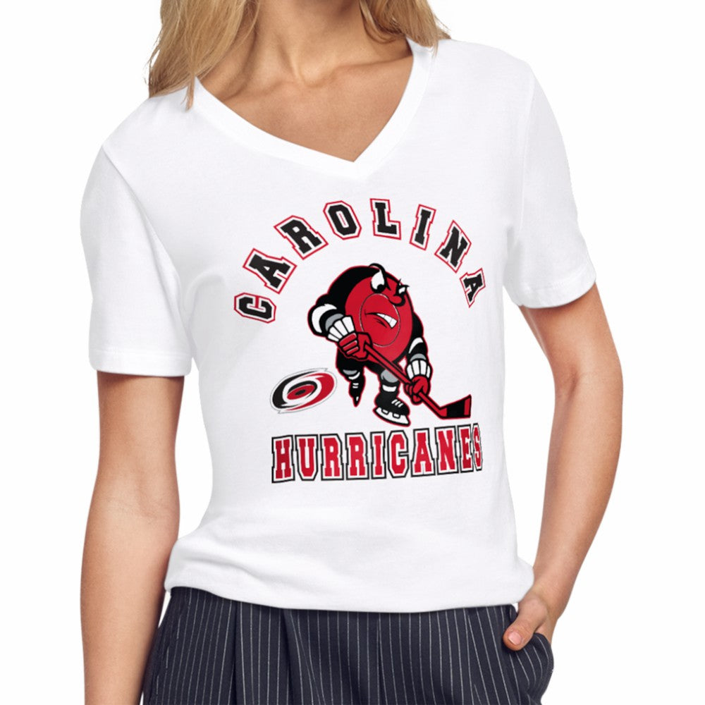 Carolina Hurricanes Starter Women's Tough Puck T-Shirt - White | NHL near me