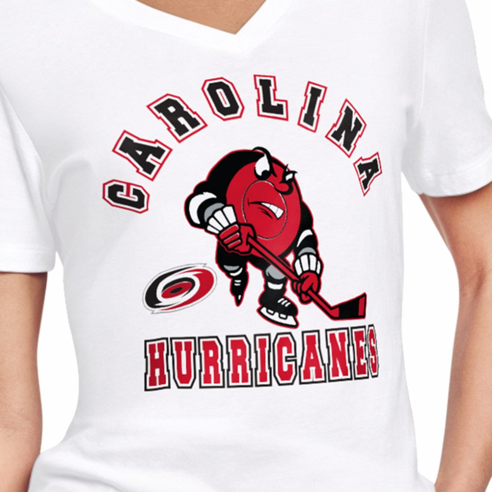 Carolina Hurricanes Starter Women's Tough Puck T-Shirt - White | NHL near me