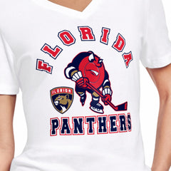 Florida Panthers Starter Women's Tough Puck T-Shirt - White | NHL near me