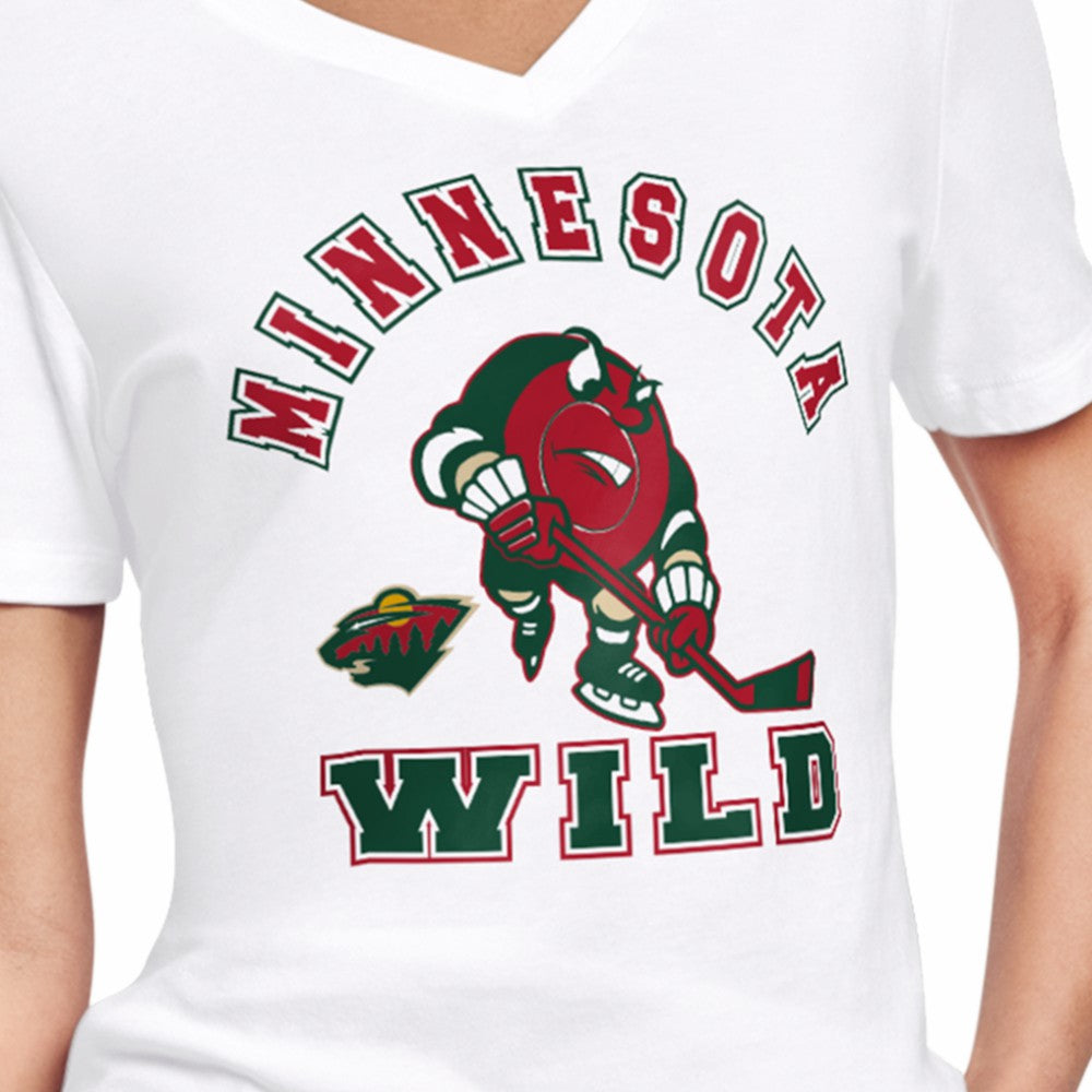 Minnesota Wild Starter Women's Tough Puck T-Shirt - White | NHL discount
