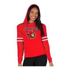 Ottawa Senators Concepts Sport Women's Marathon Long-Sleeve Hooded T-Shirt - Red | NHL sale