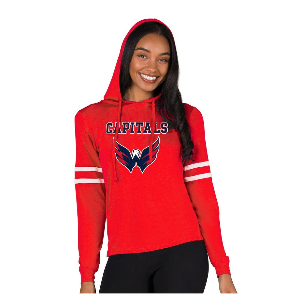 Washington Capitals Concepts Sport Women's Marathon Long-Sleeve Hooded T-Shirt - Red | NHL sale
