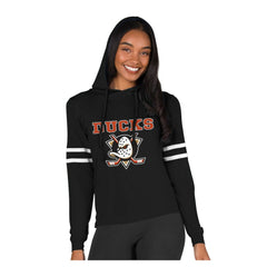 Anaheim Ducks Concepts Sport Women's Marathon Long-Sleeve Hooded T-Shirt - Black | NHL near me