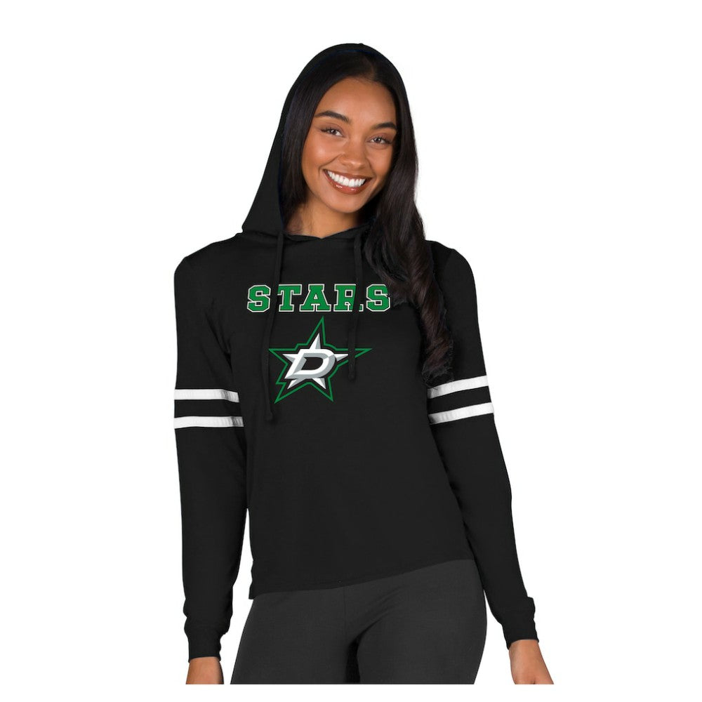 Dallas Stars Concepts Sport Women's Marathon Long-Sleeve Hooded T-Shirt - Black | NHL discount
