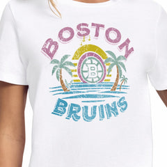 Boston Bruins Starter Women's Tonal Beach T-Shirt - White | NHL sale