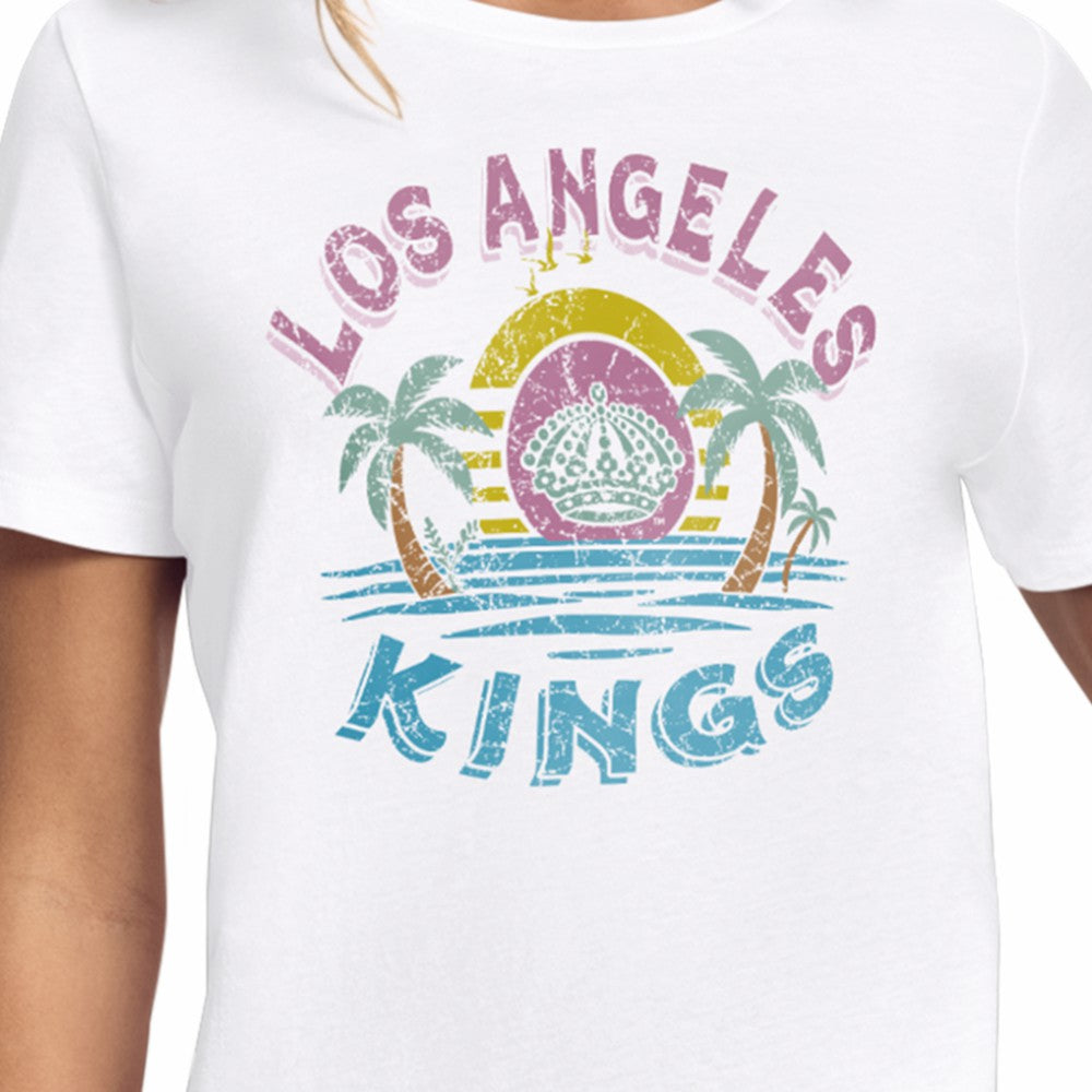 Los Angeles Kings Starter Women's Tonal Beach T-Shirt - White | NHL on sale