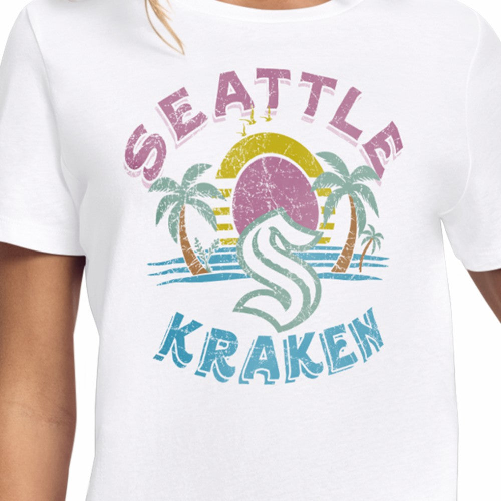 Seattle Kraken Starter Women's Tonal Beach T-Shirt - White | NHL on sale