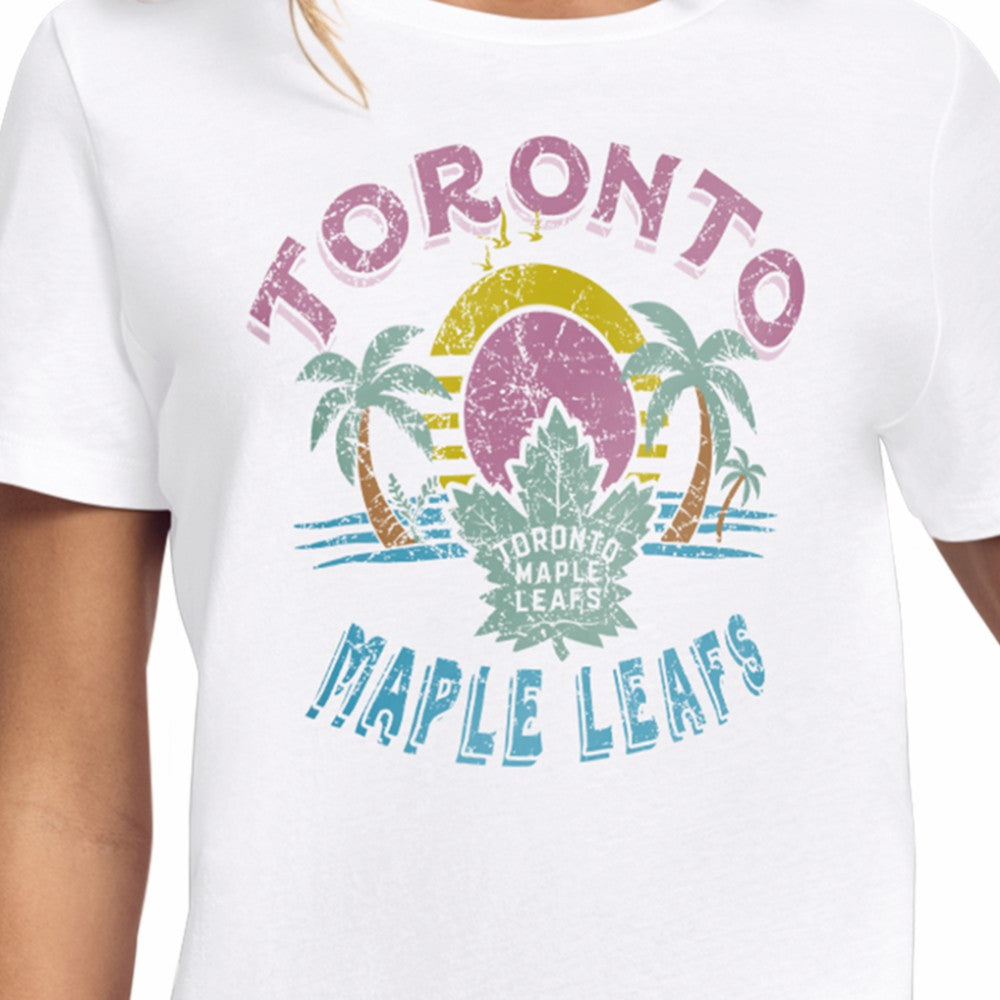 Toronto Maple Leafs Starter Women's Tonal Beach T-Shirt - White | NHL sale
