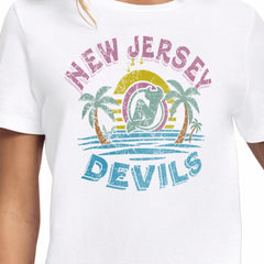 New Jersey Devils Starter Women's Tonal Beach T-Shirt - White | NHL discount