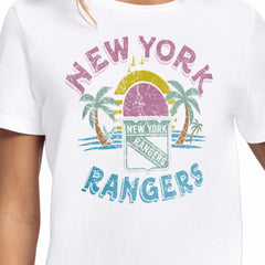 New York Rangers Starter Women's Tonal Beach T-Shirt - White | NHL online