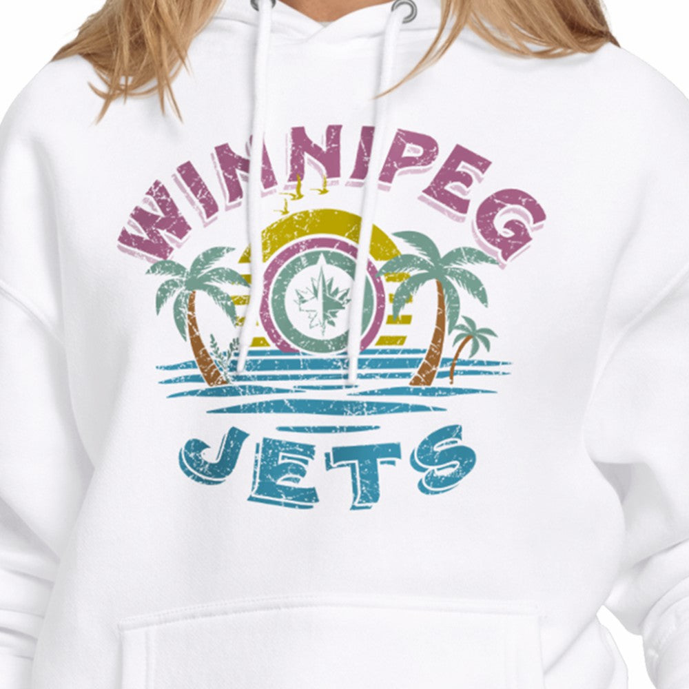 Winnipeg Jets Starter Women's Tonal Beach Hoodie - White | NHL near me