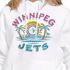 Winnipeg Jets Starter Women's Tonal Beach Hoodie - White | NHL near me
