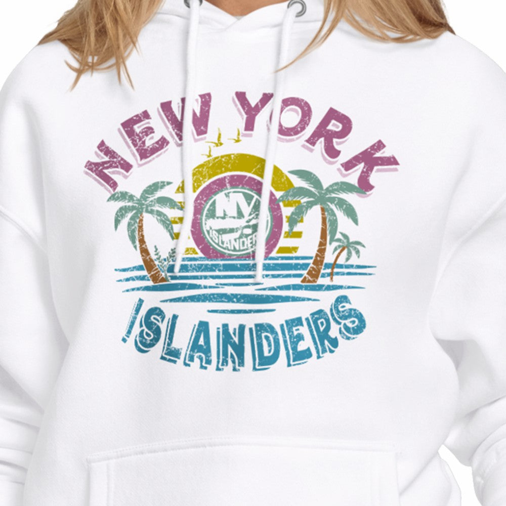 New York Islanders Starter Women's Tonal Beach Hoodie - White | NHL discount