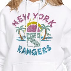 New York Rangers Starter Women's Tonal Beach Hoodie - White | NHL online